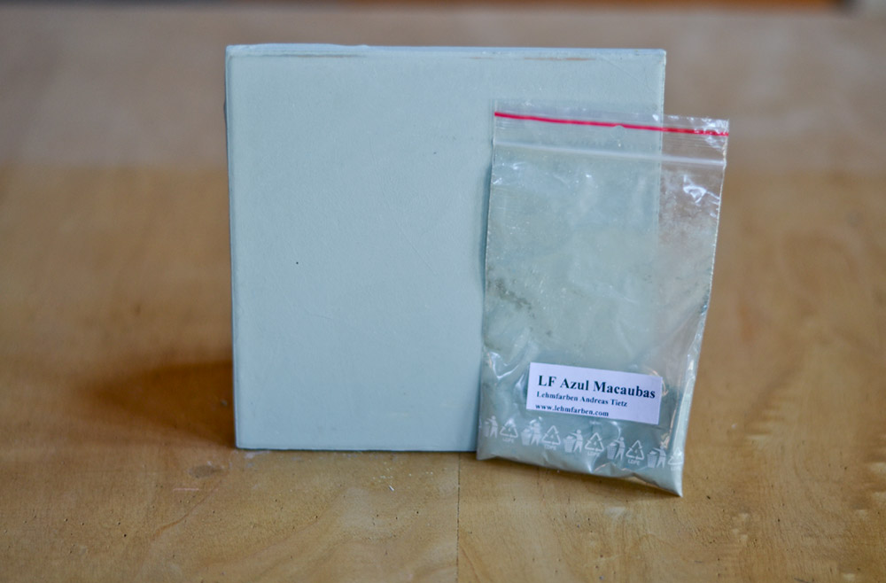 Bild 1 von Lehmfarbe Azul Macaubas 2.0 (Türkis-Grau)  / (Menge) 0,5 kg
