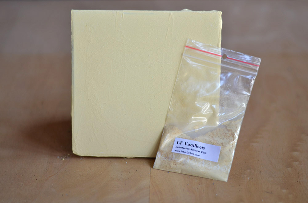 Bild 1 von Lehmfarbe Vanilleeis samtrau 2.,0  / (Menge) 1,0 kg